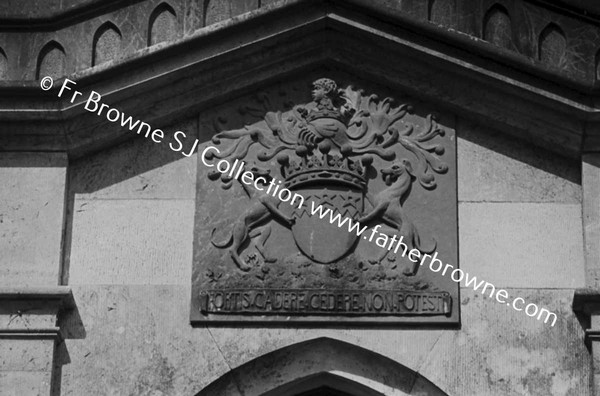 MOORE ABBEY  DROGHEDA COAT OF ARMS OVER DOOR